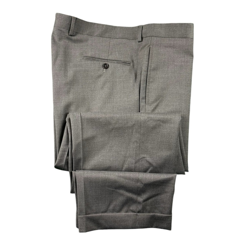 Brooks Brothers 1818 Reda 1865 Wool Brown Flat Front Dress Pants 40x27 Mens